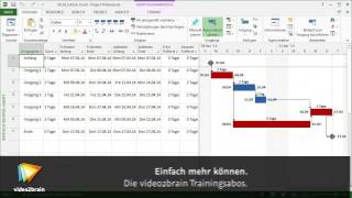 Projektzeitpläne managen Tutorial Den kritischen Pfad bestimmen video2braincom [upl. by Ashlen]