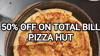 PIZZA HUT 50 OFF Ye nahi dekha toh kya dekha🍕🍟🧆 pizzahut pizzahutpizza pizzahutdelivery [upl. by Sarena827]