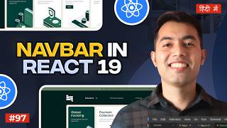 Create a Responsive Navbar in React JS ❤️‍🔥 [upl. by Ilujna]