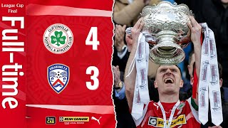 HIGHLIGHTS  League Cup Final Cliftonville 43 Coleraine [upl. by Okiram]