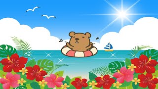 フリーBGM 夏のトロピカル曲【常夏の海 1時間耐久版】作業用BGM  Free summer Music quotEternal summer seaquot 1hour loop [upl. by Nikaniki462]