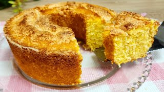 BOLO DE FLOCÃO DE MILHO COM COCO  RECEITA FÁCIL [upl. by Aimahs]