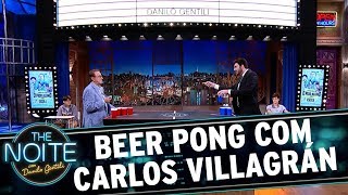 Beer Pong com Carlos Villagrán  The Noite 111017 [upl. by Lacey]