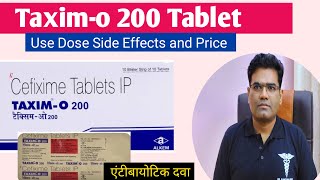 Taxim O 200 Tablet Use Side Side Effects and Price in Hindi  Cefixime  Antibiotic [upl. by Allemrac]