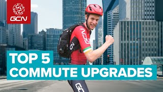 Top 5 Upgrades For Commuting By Bike  Cycling To Work Hacks [upl. by Zug]