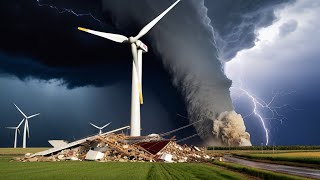 10 Wind Turbine Failures Caught On Camera [upl. by Ace981]