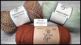 Yarn Bee Chromatic Spectrum Alpaca Twist and Yarn Id Review [upl. by Nayt354]