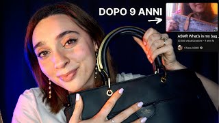 RICREO UN MIO VIDEO ASMR DI 9 ANNI FA 🤍 Cosa cè nella mia borsa [upl. by Yme249]