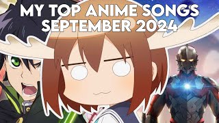 My Top 50 Anime Songs of September 2024 Spotify [upl. by Dranal]