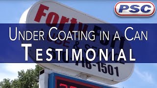 Undercoating in a Can Testimonial  Forty Fort Lube [upl. by Olenta]