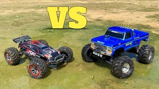 XLF X03 RC Car vs Traxxas Bigfoot RC Car  Remote Control Car  RC Cars [upl. by Nylram]