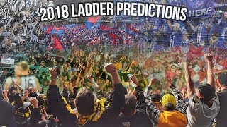 AFL Ladder Predictions 2018 UPDATED FINALS [upl. by Terese]