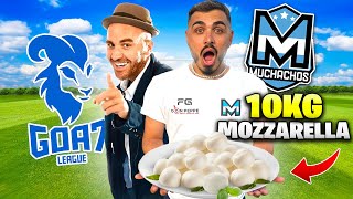 🌋 PORTO 10 KG di MOZZARELLA al PANCIO in GOA7 LEAGUE 24 ORE con i Muchachos 💙 [upl. by Zerelda]