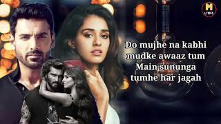 Maine Tera Naam Dil Rakh Diya  Dil LYRICS Raghav Chaitanya  Ek Villain Returns  JohnDisha [upl. by Ecinhoj596]