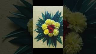 Diya leaf design flower decoration simply easy method🪔 short video diya [upl. by Dragoon]