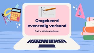 VMBO Omgekeerd evenredig verband [upl. by Iramaj]