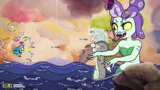 Cuphead  How to beat Cala Maria Boss fight 16 [upl. by Ellirpa]