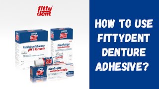 Fittydent Waterproof Denture Adhesive Cream 40g [upl. by Zulch]