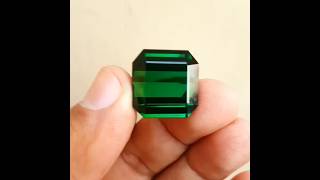 46 Carats Loupe Clean Natural Lush Green Color Perfect Square Emerald Shape Tourmaline Gemstone [upl. by Armillda]