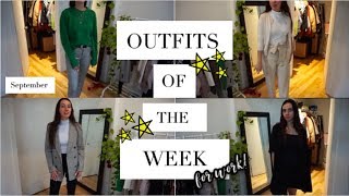 Corporate Outfits of the Week  What I Wear to Work Business Casual [upl. by Gilbert]