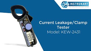 Current Leakage Tester  Model KEW2431 Earth Leakage Tester  Current Clamp Meter [upl. by Milas]