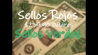 s Billetes de 2 Dólares con Sellos Rojos y Verdes [upl. by Lovering]