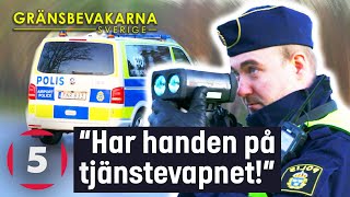 Gränspolisen blir förbannad på bilist som vägrar sakta ner  Gränsbevakarna Sverige  Kanal 5 [upl. by Triny]