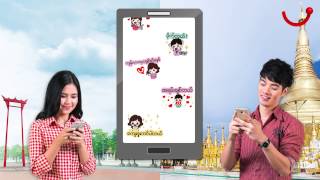 happy myanmar viber sticker [upl. by Enwad827]