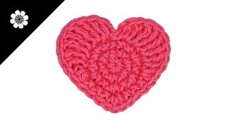 CORAZÓN A CROCHET 3 grande  Patrones Valhalla [upl. by Wilek]