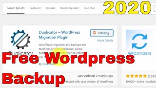 How to use Wordpress Duplicator plugin to create backup manually in 5 mins [upl. by Gaige]