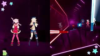 Heart Pie Dancehall by HIMEHINA w MMD IN BEATSABER [upl. by Melvina]