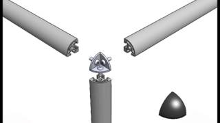 Technique dassemblage pour profiles aluminium modulaires  N°3 [upl. by Surdna]