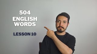 504 essential English words Lesson 10 english [upl. by Greyso]