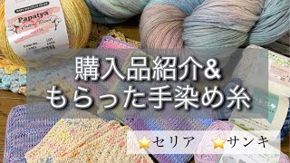 【購入品ampもらった手染め糸紹介】 [upl. by Noirred]