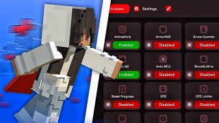 O MELHOR cliente PvP Minecraft Bedrock Flarial Client MCPE 120 NoHurtcam Keystrokes [upl. by Pagas459]