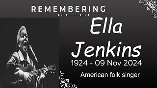 Ella Jenkins  dies at 100 Legendary Chicago singer first lady of childrens music [upl. by Adabel]