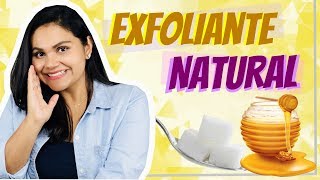 EXFOLIANTE NATURAL DE MIEL 🐝 Y AZÚCAR  PIEL RADIANTE 😀 [upl. by Jakoba]