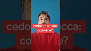 cedolare secca conviene affitto immobiliare sfratto [upl. by Marlo251]