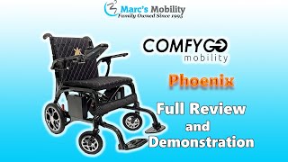 Phoenix  Carbon Folding Power Chair at 26 LBS  Full Review [upl. by Ilram]