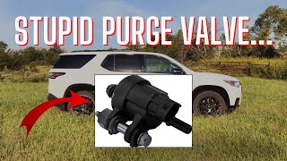 2019 Chevy Traverse Purge Valve Replacement  Full Tutorial [upl. by Ynohtn]