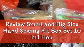 Review Small and Big Size Hand Sewing Kit Box Set 10 in1 Household Sewing Tools Portable Sewing Kit [upl. by Hgieloj]