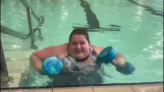 Part 1 of swimming and doing exercises [upl. by Ned]