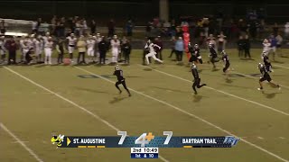 Play of the Week St Augustine wide receiver Carl Jenkins Jrs 89 yard touchdown [upl. by Alyakam]