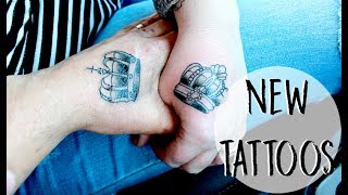 HUSBAND AND WIFE GET MATCHING TATTOOS 😛 [upl. by Crane]