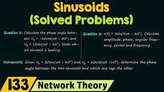 Sinusoids Solved Problems [upl. by Nilrem817]