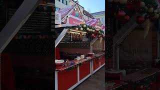 Festive Tents At The Christmas Market In Bratislava [upl. by Tyre]