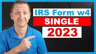 How to fill out IRS form W4 SINGLE 2023 [upl. by Burrows]