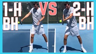 OneHanded Backhand vs TwoHanded Backhand [upl. by Eilyr]