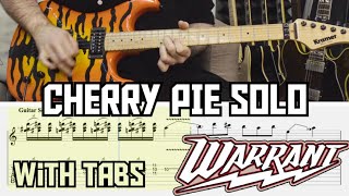 CHERRY PIE SOLO  WARRANT WITH TABS [upl. by Merrilee]