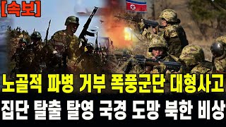 속보 노골적 파병 거부 폭풍군단 대형사고탈출 탈영 국경 넘어 집단 도망 [upl. by Bahr]